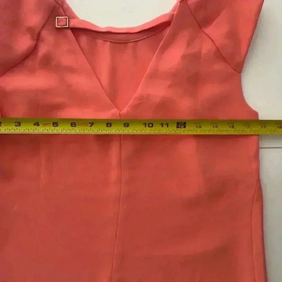 Vivienne Tam Sleeveless Peach Color V-Neck Blouse Size S - Picture 8 of 9